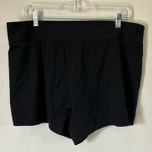Black Lands End Size 16 Swim Shorts
